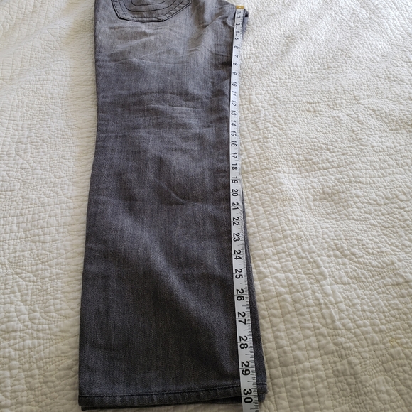 True Religion Mens Geno Grey Denim Jeans Size 32 - Picture 13 of 15
